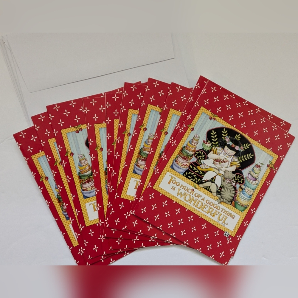 Mary Engelbreit 10-Pack Blank Note Cards & Envelopes: Too Much of a Good Thing